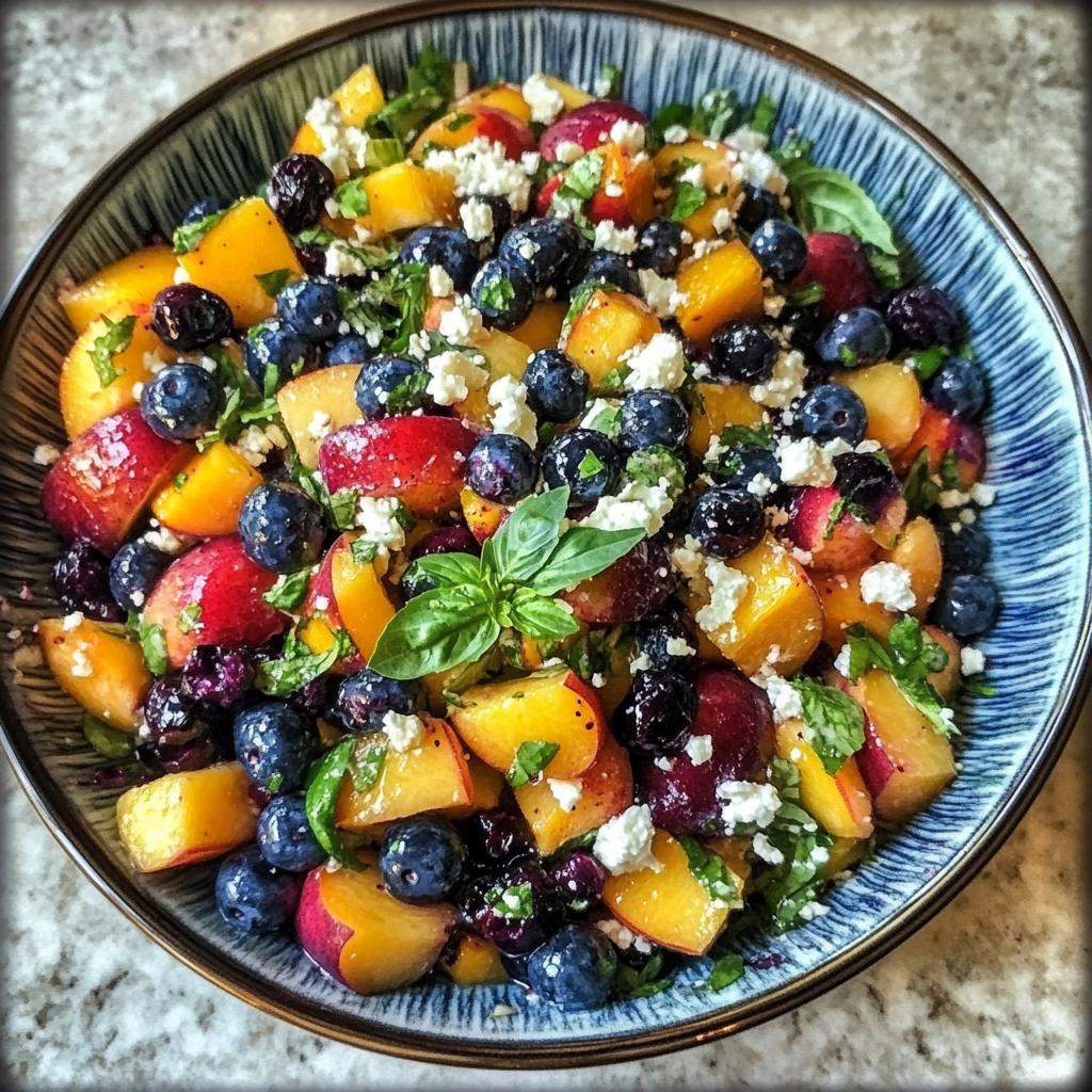 Blueberry Peach Feta Salad: The Perfect Summer Salad