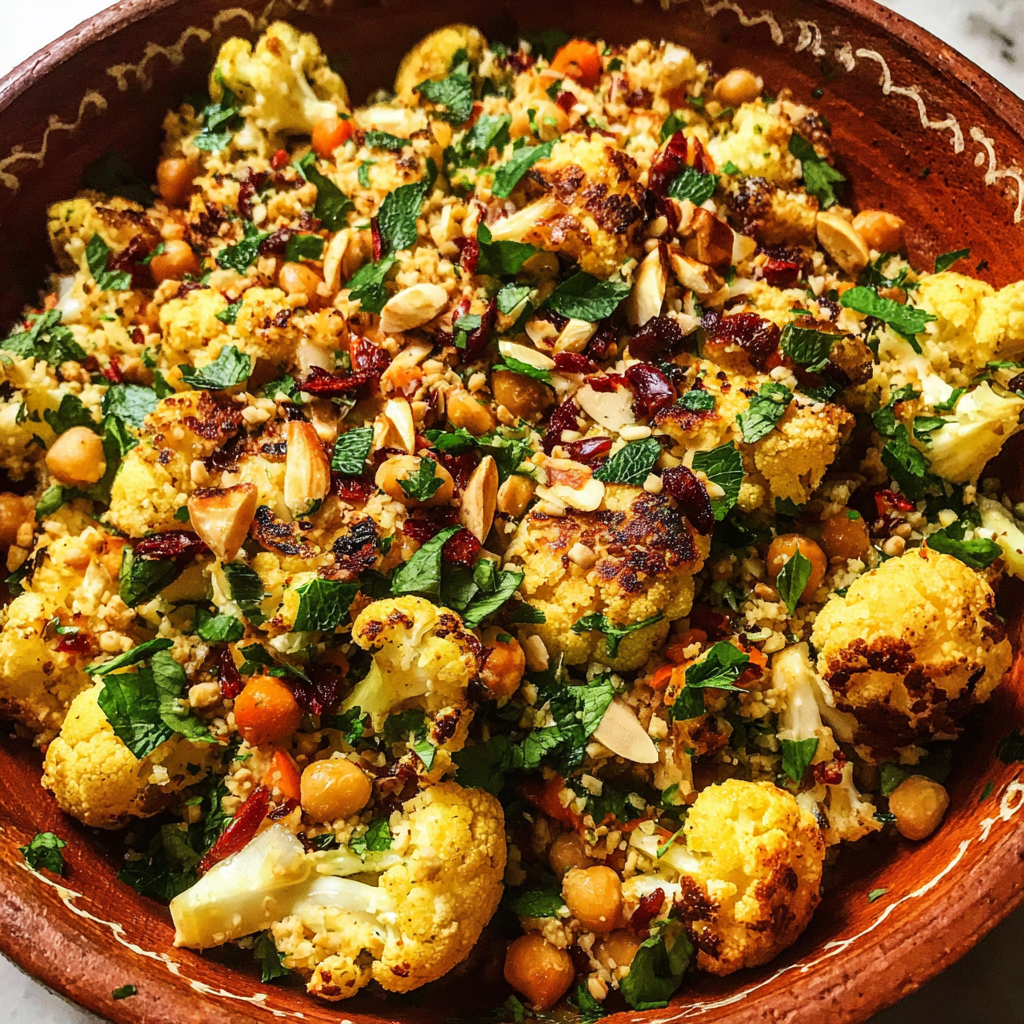 Moroccan Cauliflower Couscous Salad | Healthy, Flavorful & Easy Recipe