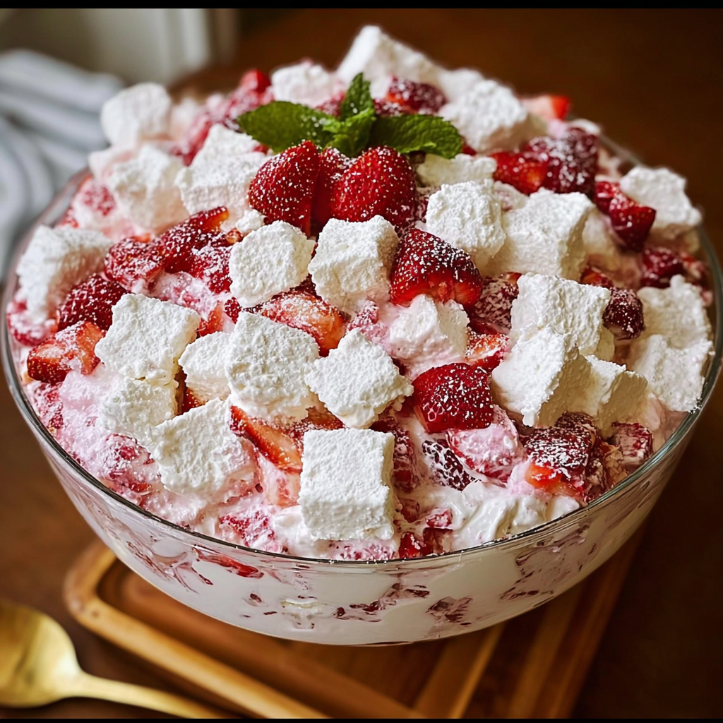Strawberry Shortcake Fluff Salad Recipe: Easy No-Bake Summer Dessert