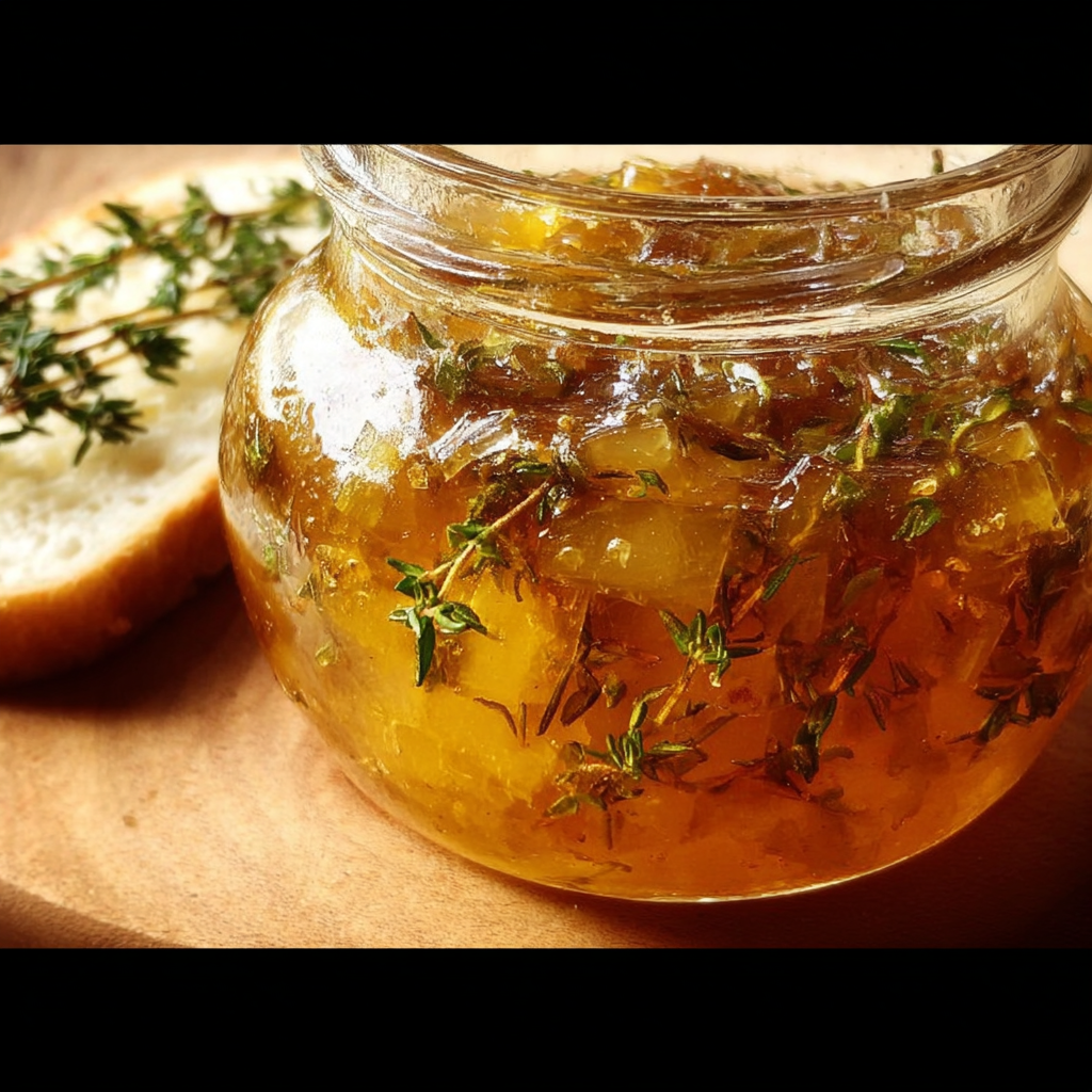 Homemade Apple Thyme Jam