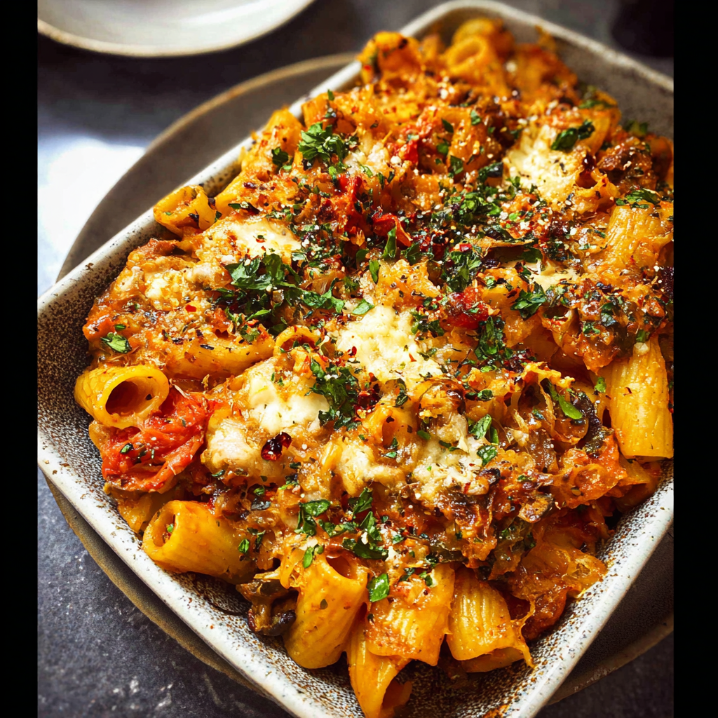 Easy Pasta Bake with Pumpkin Tomato Sauce Recipe - Perfect Fall Comfort Food