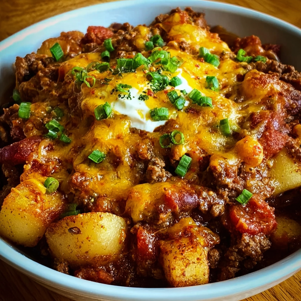 Slow Cooker Cowboy Casserole | Easy Cheesy Comfort Food Recipe