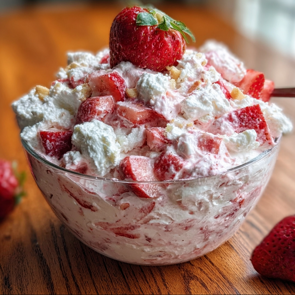 Strawberry Shortcake Fluff Salad