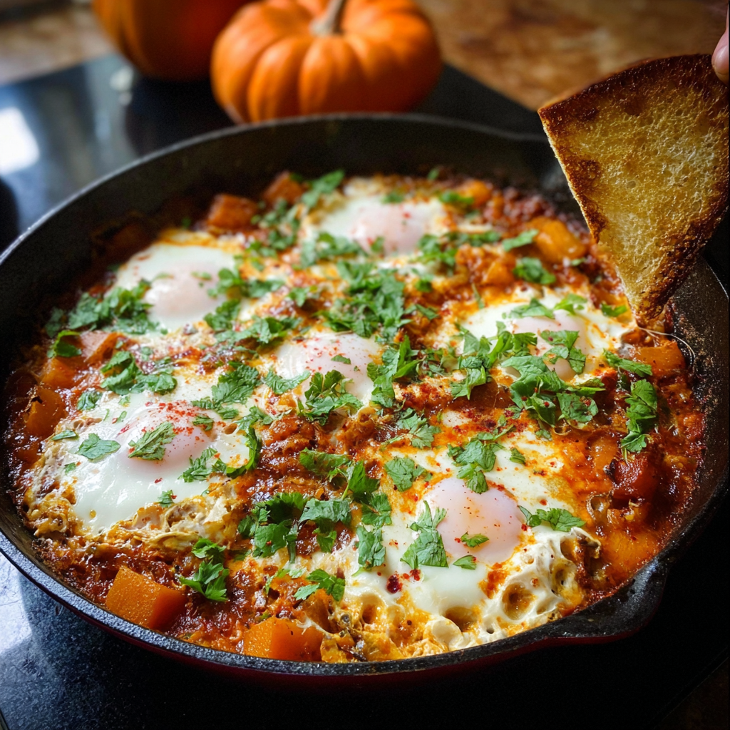Autumnal Pumpkin Shakshuka Recipe – Cozy Fall Twist with Pumpkin & Eggs